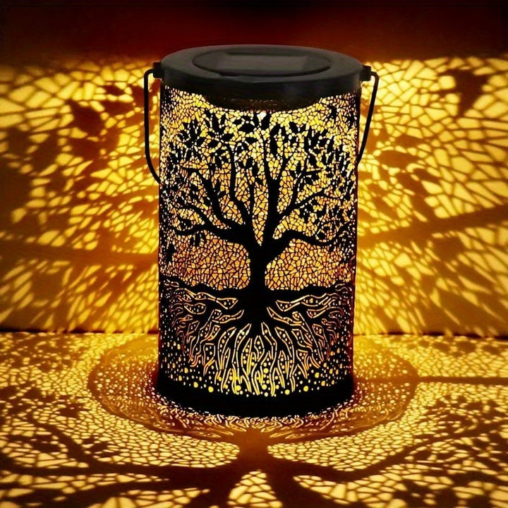 IP65 1/2pcs Large Tree Projection Hanging Solar Outdoor Garden Lights ...