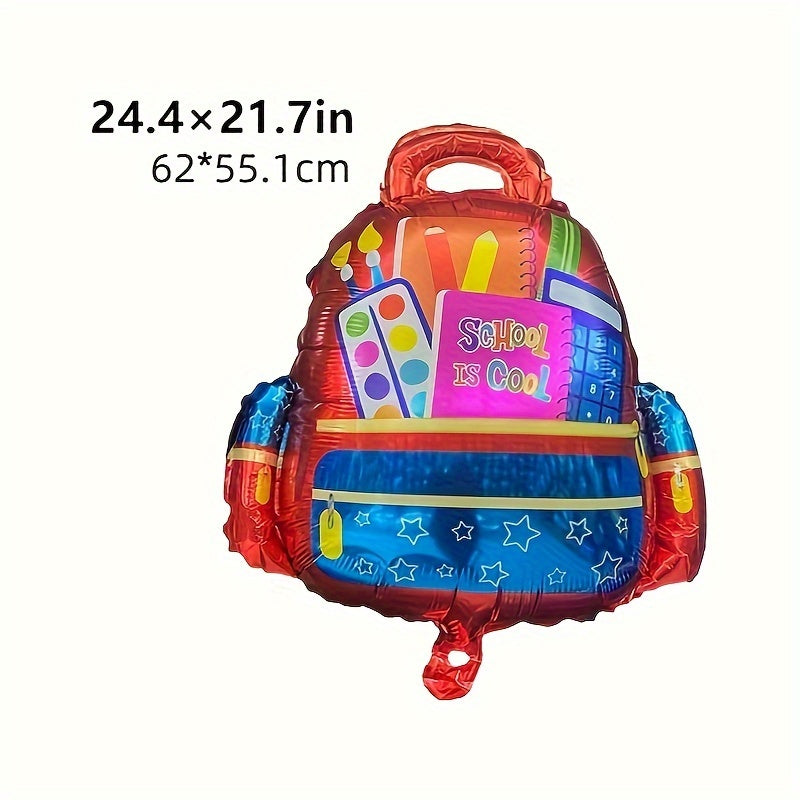 Backpack Balons Back To School Celebration Balloons - 2/5 Pack Pencil & Backpack Foil ...