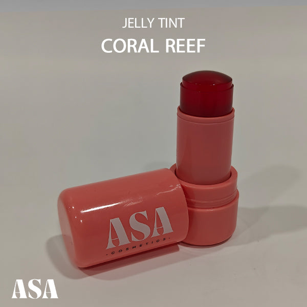 Asa Lip And Cheek Jelly Tint - Coral Reef