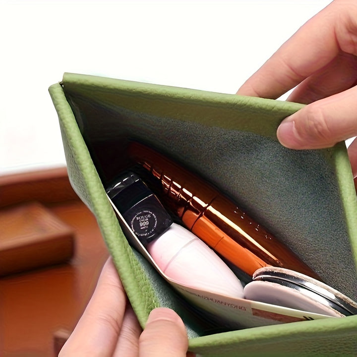Automatic Closure Wallet - Long Slim Purse with Magnetic Closure, Built ...