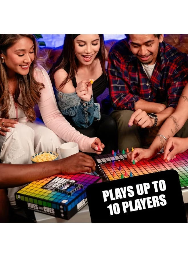 Vibrant Color Guessing HUES And CUES Board Game For 3 10 Players Ages vibrant-color-guessing-hues-and-cues-board-game-for-3-10-players-ages