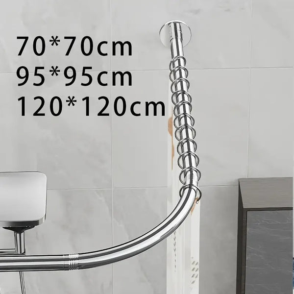 Adjustable Wall-Mounted Telescopic Shower Rod - APS20