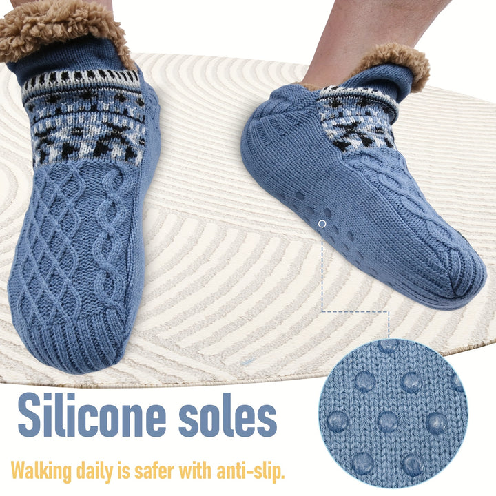 NSSherpa Cozy Knit Bed Slippers-AML10581