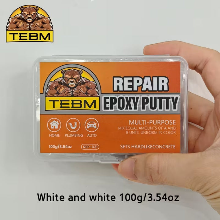 TEBM Epoxy Putty - 100g Multi-Purpose Iron Clay for Metal Sealing and ...