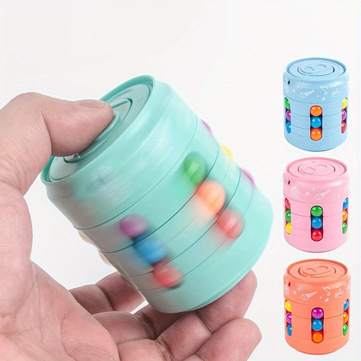 Magic Spin Cube Toy - & Turn Puzzle Game with Cylinder Shape ...