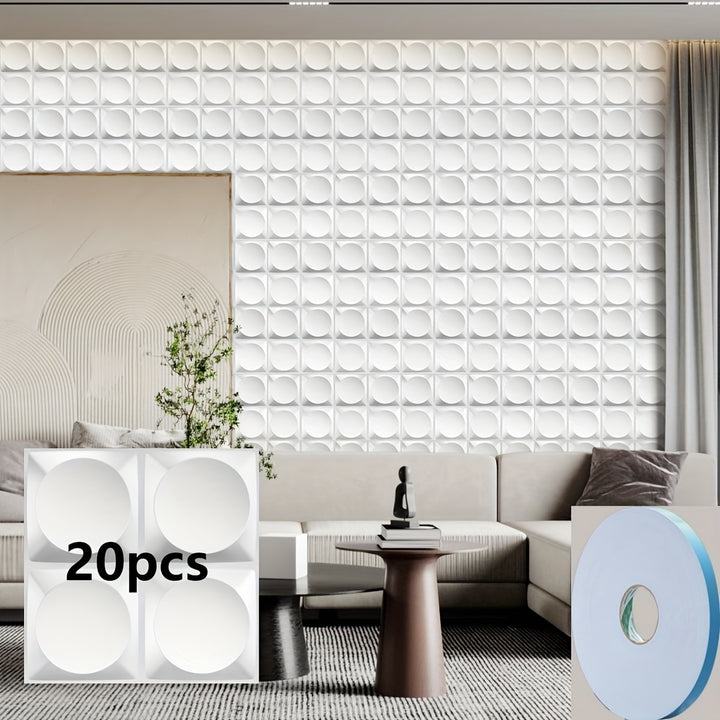 3D Moon Surface Wall Panels Set Of12/20/30pcs, PVC Diamond Texture ...