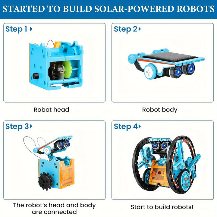 Kit Robot Solaire Éducatif 13-en-1 - Jouets d'Expériences Scientifiques pour Enfants, Jouets Éducatifs pour Garçons et Filles pour Cadeau d'Anniversaire Kit Robot Solaire Éducatif 13-en-1 - Jouets d'Expériences Scientifiques pour Enfants, Jouets Éducatifs pour Garçons et Filles pour Cadeau d'Anniversaire