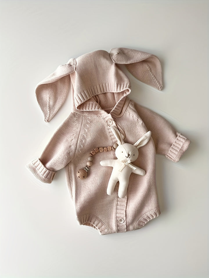 INS Style Rabbit Knit Jumpsuit SpringAutumn Babywear-AML10174