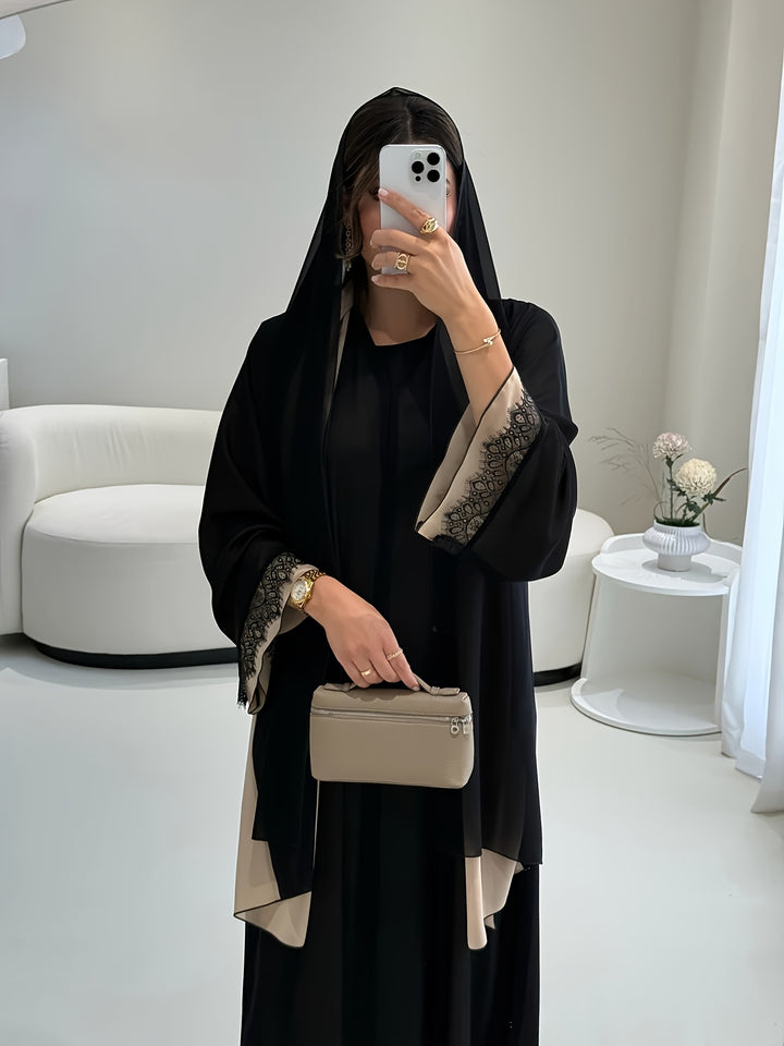 Middle Eastern Chef Robe 3pcs Middle Eastern Traditional Robe Set - Elegant Long-Sleeve Muslim ...