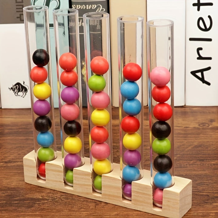 Colorful Wooden Bead Sorting Game for Youngsters - E2ML – SOOOQ