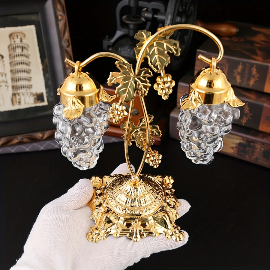 1 Set, Grape Flower Spice Box Iron Art Home Restaurant Living Room ...
