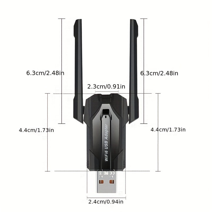 Ax900 AX900 WiFi6 Dual-Band 2.4G/5G USB3.0 WiFi Adapter with 5Dbi Antennas ...
