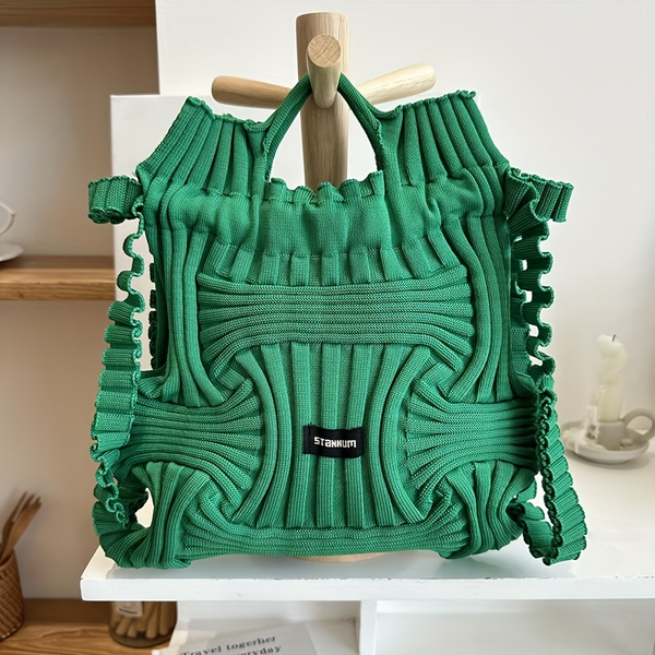 Chic Expandable Woven Handbag  Backpack-AML00017