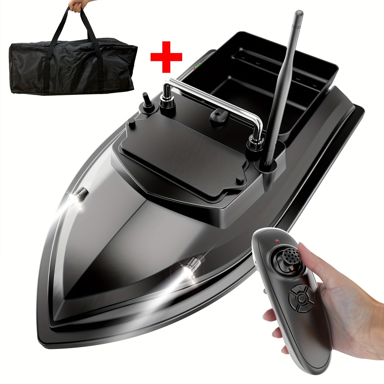 High-Capacity Dual Battery Fishing Boat with Remote Lure Control - TJR ...