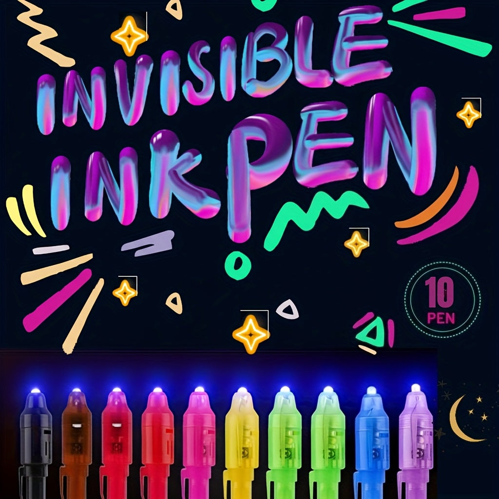 10/20pcs UV Invisible Pen Set UV Invisible Pen Multi-functional Privacy ...