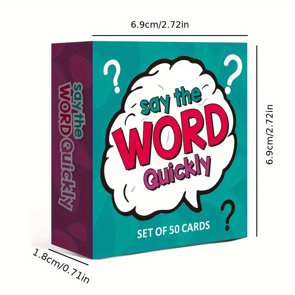 1pc HEART BRIDGE Quick Word Guessing Challenge Card Game FastPaced