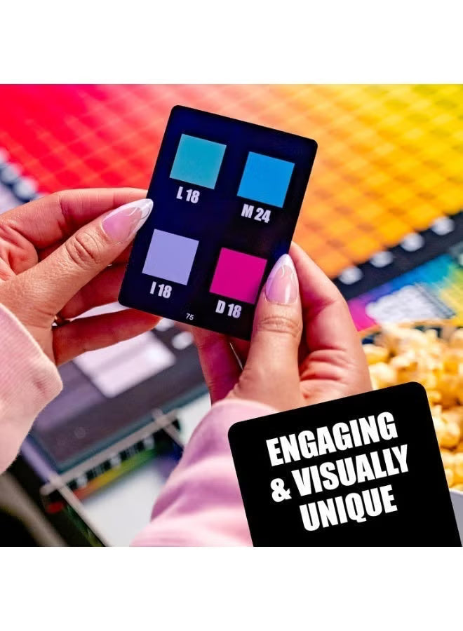 Vibrant Color Guessing ，HUES and CUES Board Game for 3-10 Players Ages ...