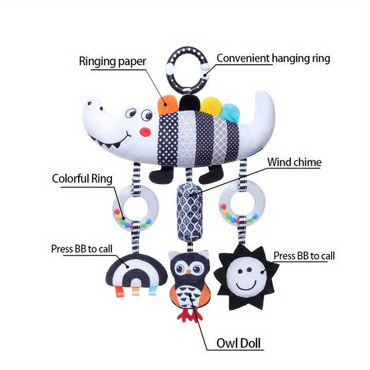 Black  White Baby Wind Chime-AML101321