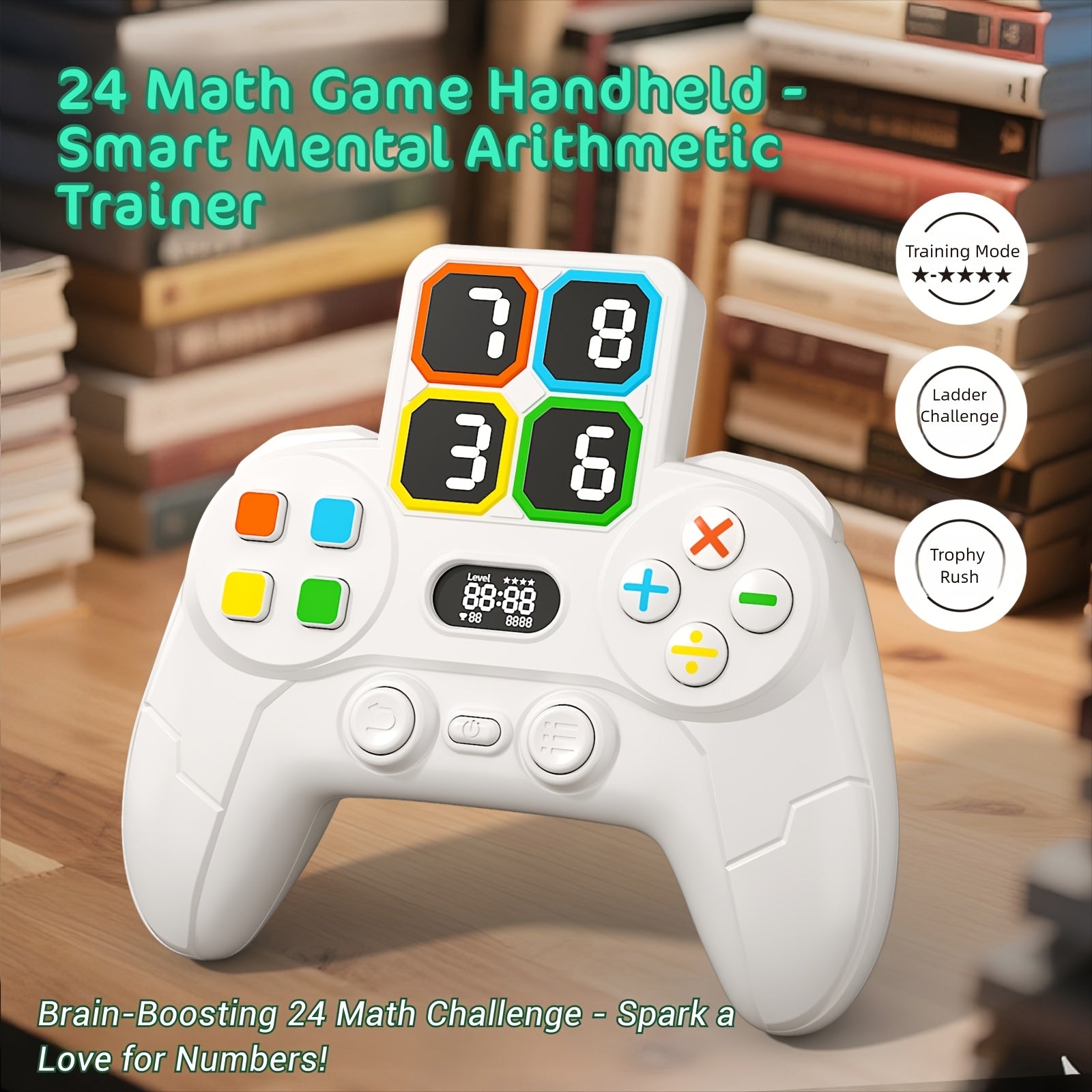 Math Controller SmartJoy Electronic 24 Game - Math Puzzle Controller with Screen, for ...