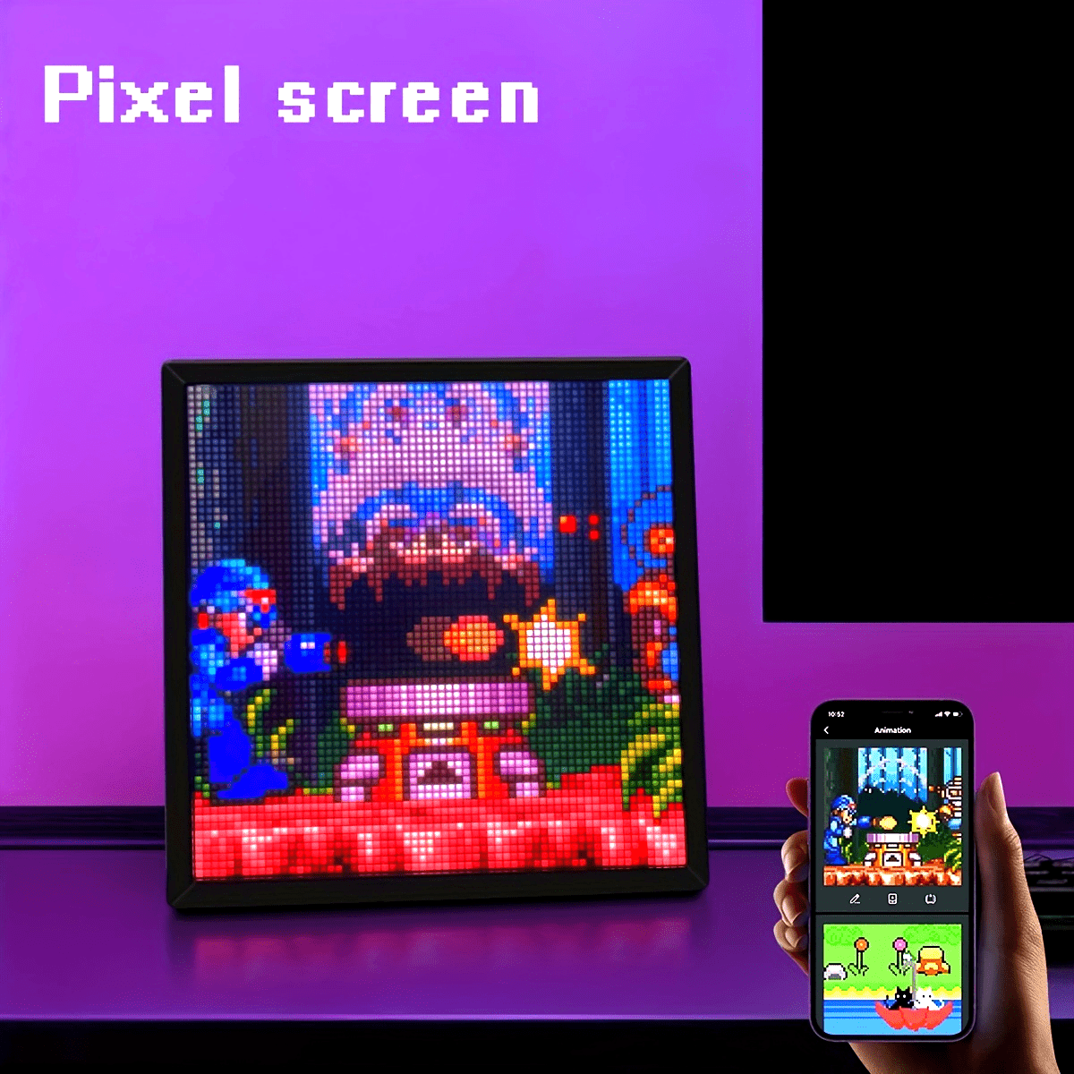 Smart LED Pixel Display, 32X32 Programmable LED Screen, App Control C ...