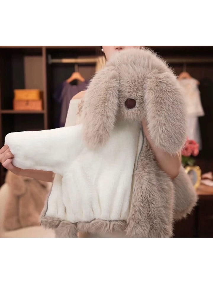 Girls' Winter Rabbit Ear Jacket, Cute Long Rabbit Ear Design, Ideal for ...