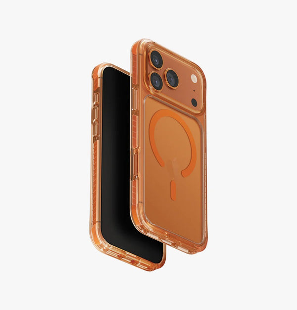 UNIQ Hybrid iPhone 17 Pro Max Magclick Charging Case Combat-Volt Orange