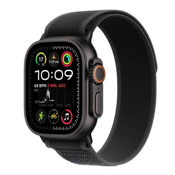 Apple Watch Ultra 3 Gps+Cell 49mm Black Titanium Case W/Charcoal Trail Loop-M/L