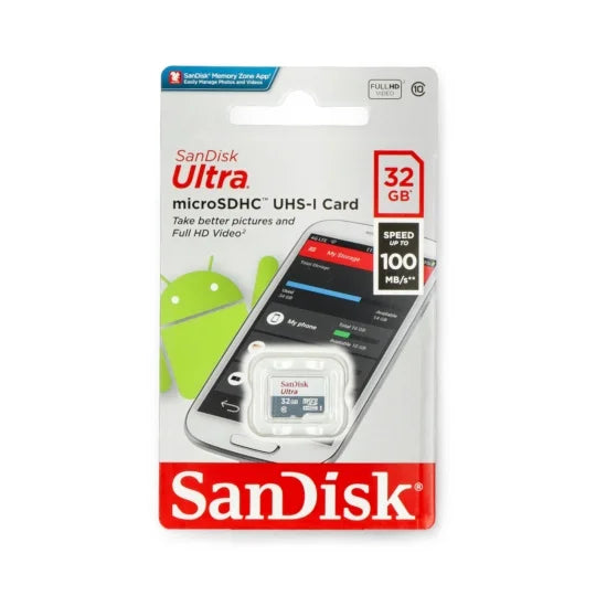 Sandisk Ultra Microsdxc 32Gb C10 Uhs-1 100Mb/S (619659184384)