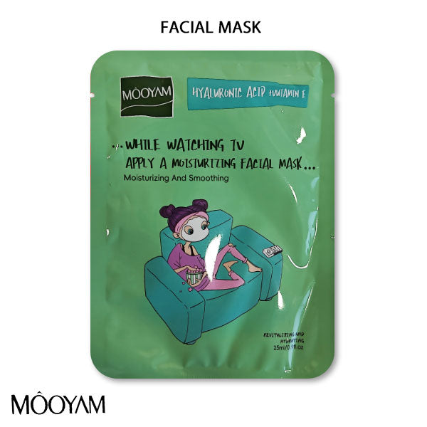 Mooyam Facial Mask While Watching Tv (Hyaluronic Acid-Vitamin-E)