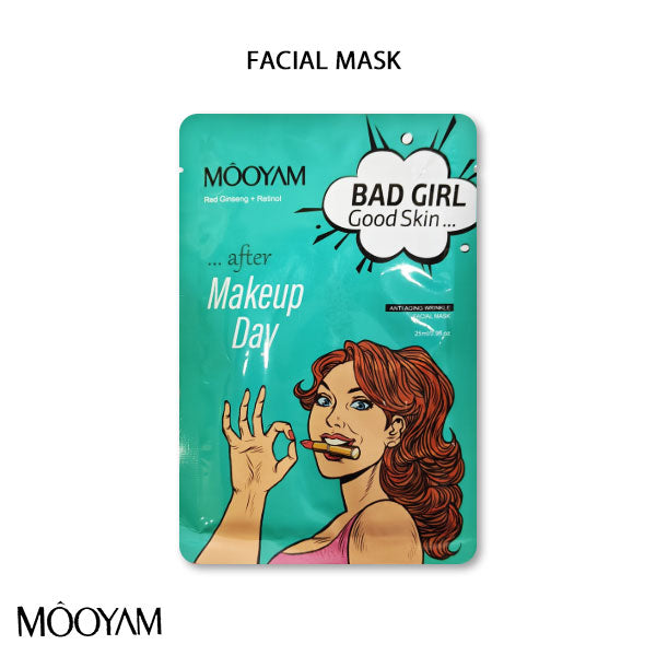 Mooyam Facial Mask After Makeup Day-(Red Ginseng-Retinol)