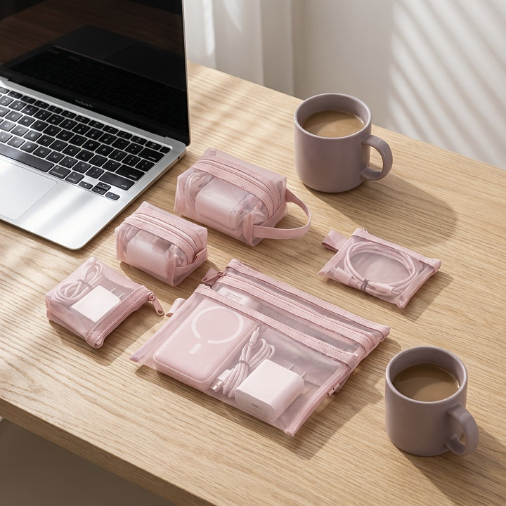 Minimalist Mesh Coin Purse Set  SA97