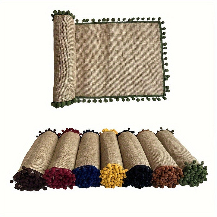 Rustic Burlap Table Runner  MLN3