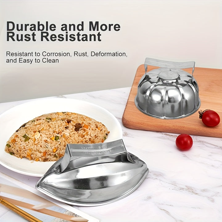 Stainless Steel Rice Mold with Handle 1pc FoodGrade Rice and Vegetable Roll Maker Durable and CorrosionResistant Cookware
