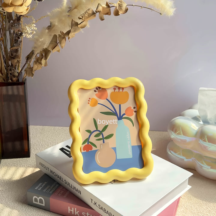 Charming Milk Yellow CartoonThemed Photo Frame  M3RF