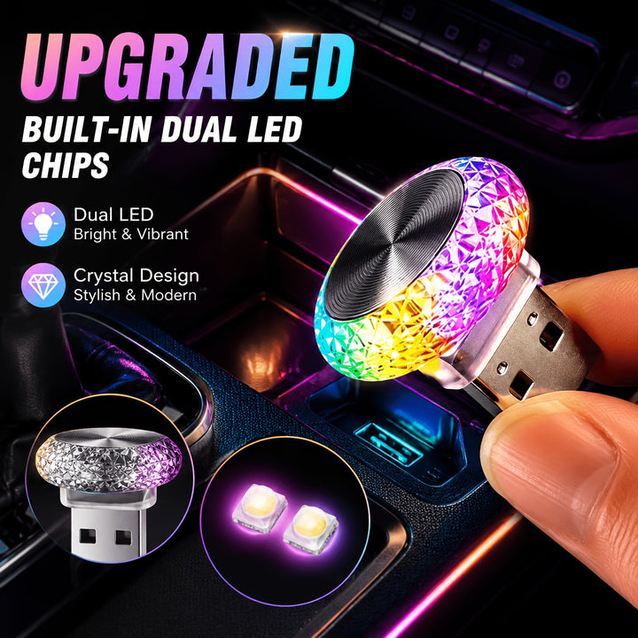 Mini USB LED Ambient Car Light Set