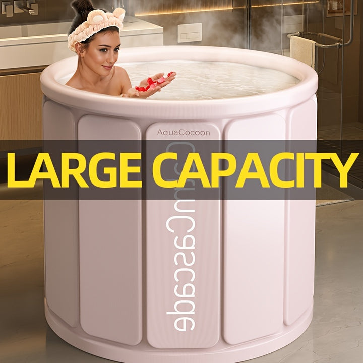Portable Foldable Bathtub  Strong Insulation No Installation Required Ideal for Home  Pool Use Versatile for Ice  Hot Soaks