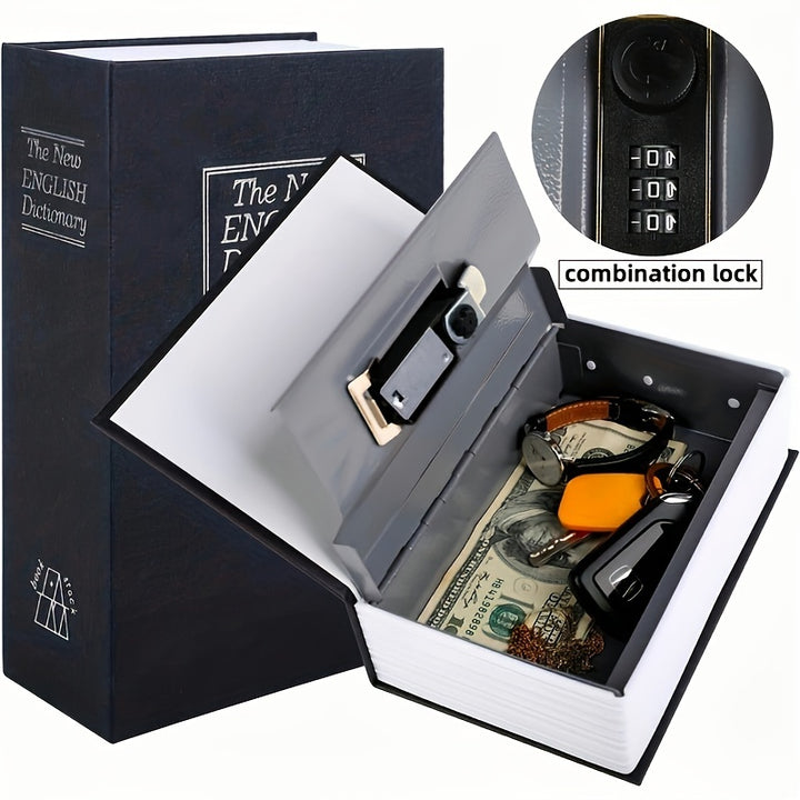 1pc Book Money Box With Password Lock Safe Hidden Secret Storage Box English Dictionary Lock Box Savings Box Savings JarDOA4