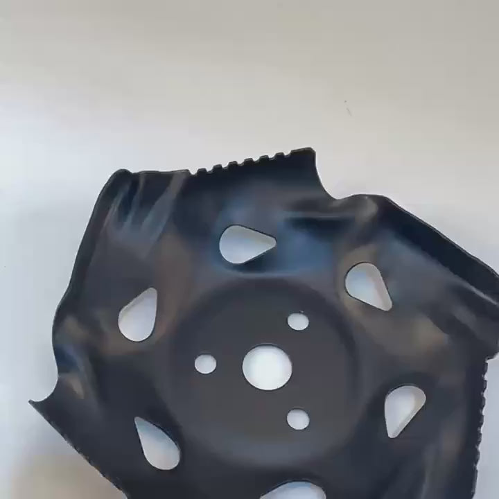 1pc Weeding Tray Lawn Mower Blade General Purpose Dragon Claw Tray Garden Tool Accessories Weed Brush Cutting For Lawn Mower Black