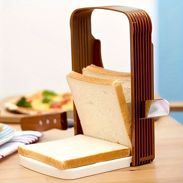 1pc Bread Slicer Kitchen Tool Adjustable Cutting Guide For Toast Cake For Restaurant And Bakery Use