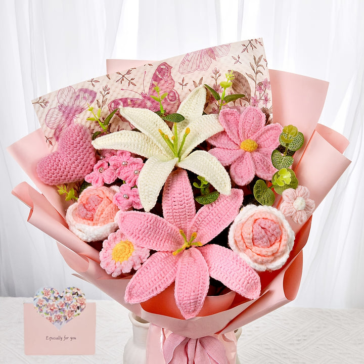 Crocheted Flower Bouquet