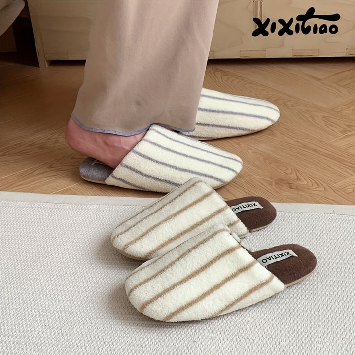 XIXITIAO Unisex Striped Slip On Slippers  SA39