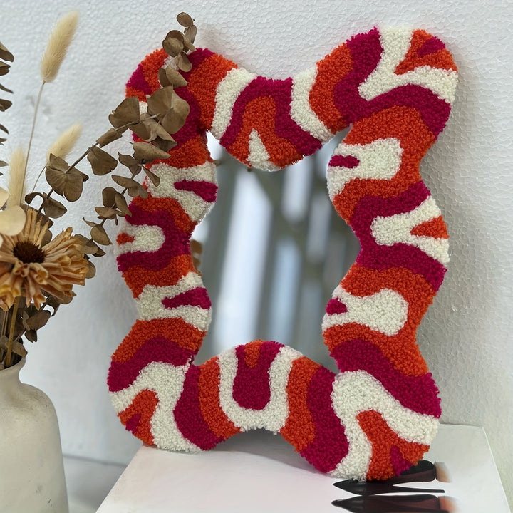 Art Deco Style Decorative Felt Mirror  12EF