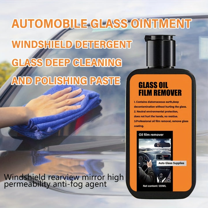 Car Oil Film Remover Front Glass Cleaner Oil Film Removal Glass Film Cleaner