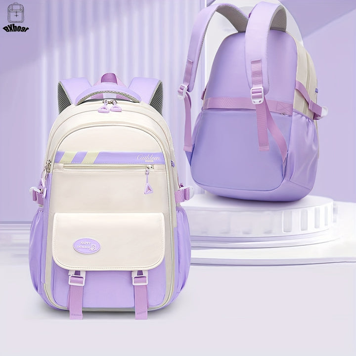 Girls Backpack Fashionable Student Schoolbag Computer Laptop Backpack Lightweight Backpack With Functional Pockets Casual Durable And Lightweight Travel Bag Suitable For Teenage Girls Middle School Students