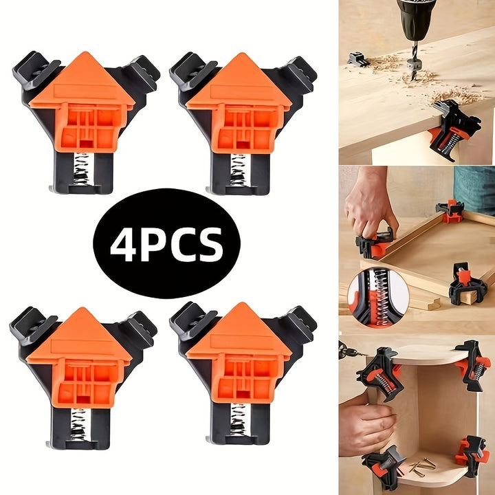 4pcs Carpenters Right Angle Clamps 90  Holder Picture Frame Clamp Picture Frame Clamp Home Tool Carpenters Quick ClampDNXT