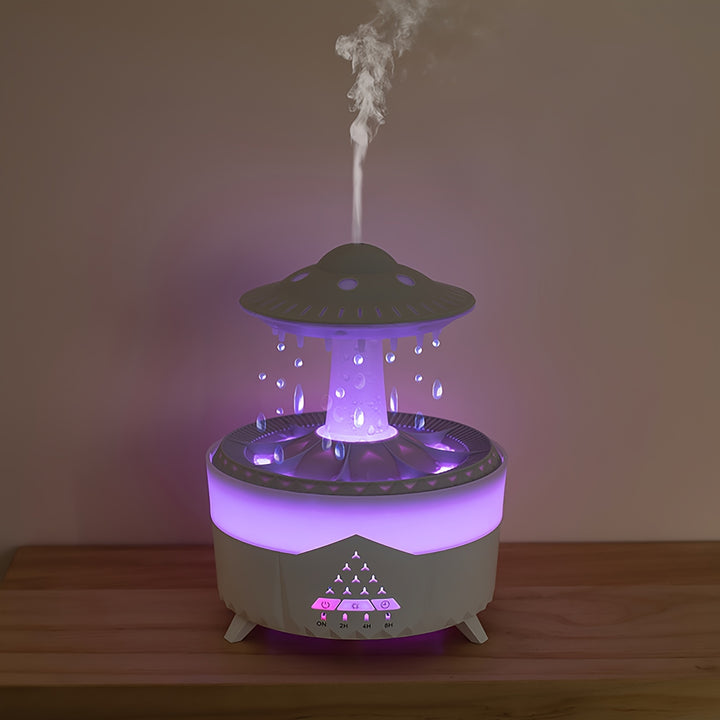 Fast Arrival 1pc Aromatherapy Humidifier  Large Mist Volume Quiet Operation Remote Control Essential Oil Compatible Night Light Timer Function WaterSaving Protection Desktop Design 1L Capacity for Home Use  Small Spaces up to 10 Ideal for
