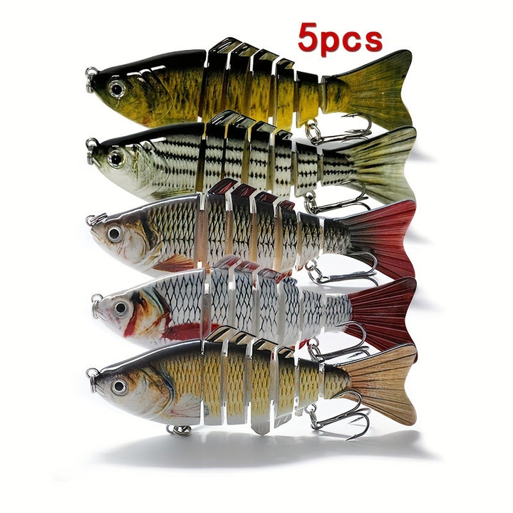 5pcs MultiJointed Lifelike Fishing Lure Set  YT8V