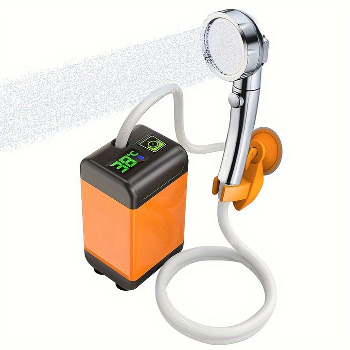 1 Set 480060007800mAh Outdoor Camping Simple Shower Device Electric Water Pump Shower Outdoor Camping And Hiking Bathing Artifact