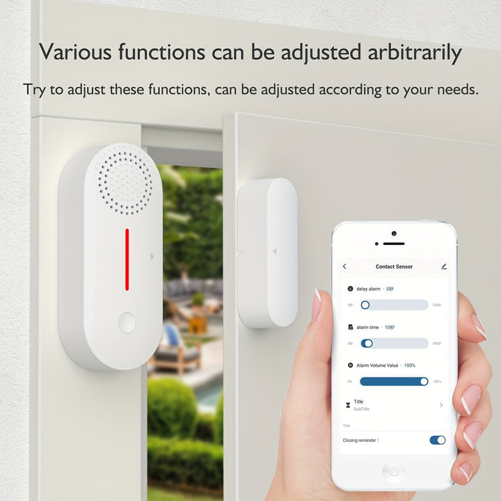 TUYA Independent WIFI Door Magnetic Alarm With Sound Alarm Realtime Detection Of DoorF38U