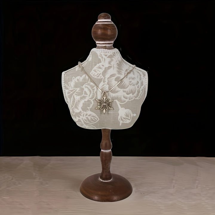Vintage Floral Wood Jewelry Holder  SA24